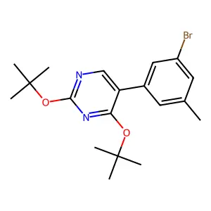 5-(3-Bromo-5-methylphenyl)-2,4-ditert-butoxypyrimidine structure