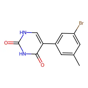 5-(3-bromo-5-methylphenyl)-1H-pyrimidine-2,4-dione structure