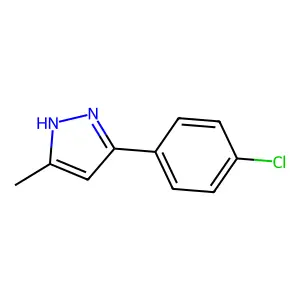 3-(4-Chlorophenyl)-5-methyl-1H-pyrazole structure