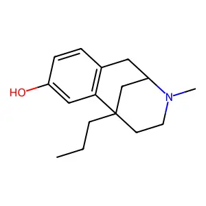 3-Methyl-6-propyl-1,2,3,4,5,6-hexahydro-2,6-methano-3-benzazocin-8-ol structure