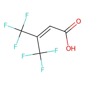 4,4,4-三氟-3-(三氟甲基)巴豆酸 structure