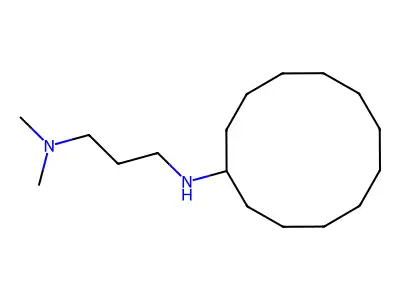 N-cyclododecyl-N',N'-dimethylpropane-1,3-diamine structure