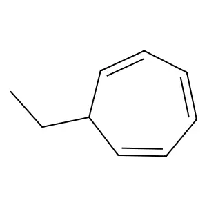 7-Ethyl-1,3,5-cycloheptatriene structure