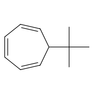 1,3,5-Cycloheptatriene, 7-(1,1-dimethylethyl)- structure