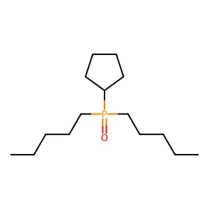 Phosphine oxide, cyclopentyldipentyl- structure