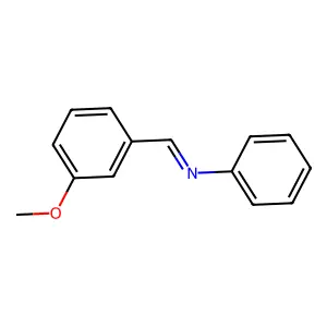 N-(3-Methoxybenzylidene)aniline structure