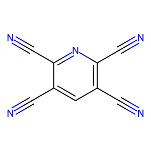 2,3,5,6-Pyridinetetracarbonitrile structure