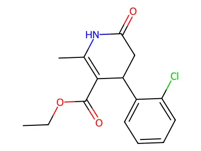 Ethyl 4-(2-chlorophenyl)-2-methyl-6-oxo-1,4,5,6-tetrahydro-3-pyridinecarboxylate structure