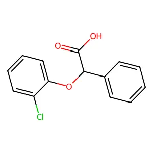 alpha-(2-Chlorophenoxy)benzeneacetic acid structure