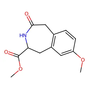 1H-3-Benzazepine-2-carboxylic acid, 2,3,4,5-tetrahydro-8-methoxy-4-oxo-, methyl ester structure