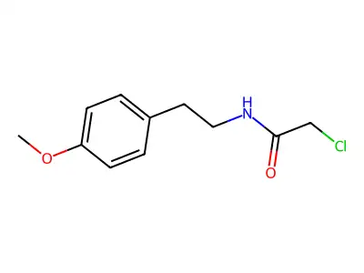 2-chloro-N-[2-(4-methoxyphenyl)ethyl]acetamide structure