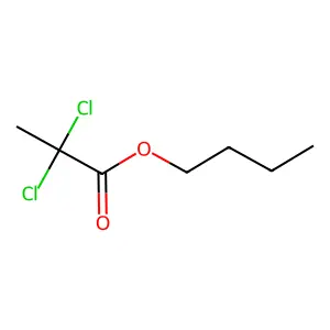 Propanoic acid, 2,2-dichloro-, butyl ester structure