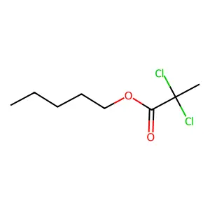 Propanoic acid, 2,2-dichloro-, pentyl ester structure