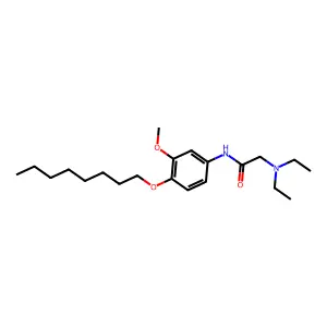 m-Acetanisidide, 2-(diethylamino)-4'-(octyloxy)- structure