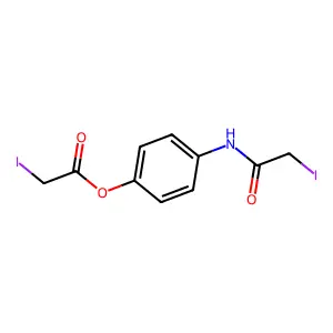 [4-[(2-Iodoacetyl)amino]phenyl] 2-iodoacetate structure