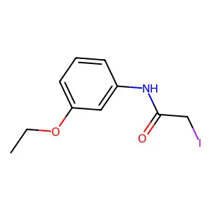m-Acetophenetidide, 2-iodo- structure