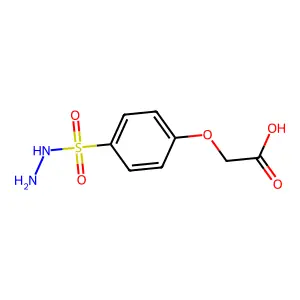 2-(4-(Hydrazinosulfonyl)phenoxy)acetic acid structure