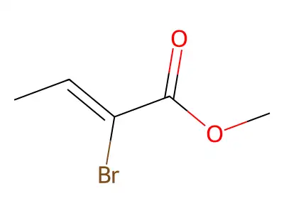2-溴-2-丁烯酸甲酯 structure