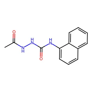 Semicarbazide, 1-acetyl-4-(1-naphthyl)- structure