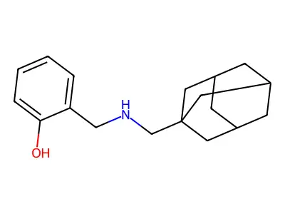 2-[(1-Adamantylmethylamino)methyl]phenol structure