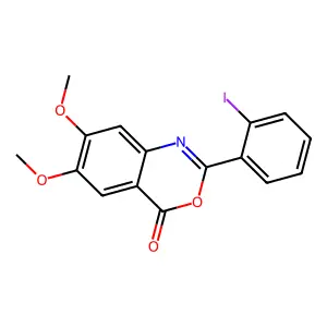 2-(2-Iodophenyl)-6,7-dimethoxy-4H-3,1-benzoxazin-4-one structure