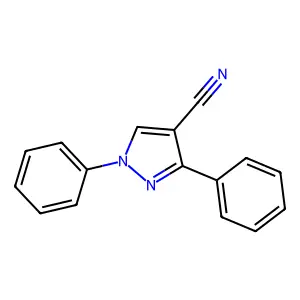 1,3-二苯基-1H-吡唑-4-甲腈 structure