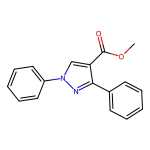 methyl 1,3-diphenyl-1H-pyrazole-4-carboxylate structure
