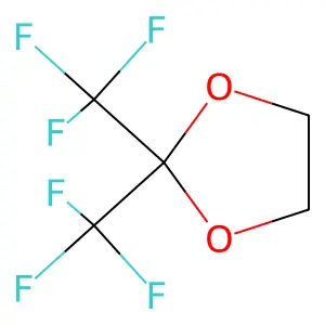 2,2-Bis(trifluoromethyl)-1,3-dioxolane structure
