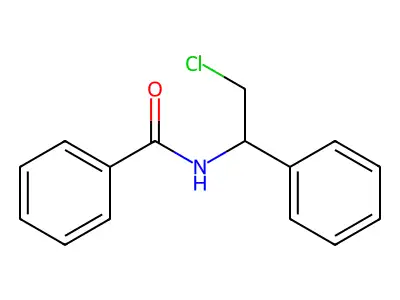 N-(2-chloro-1-phenylethyl)benzamide structure