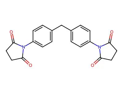 1-(4-{[4-(2,5-Dioxopyrrolidin-1-YL)phenyl]methyl}phenyl)pyrrolidine-2,5-dione structure