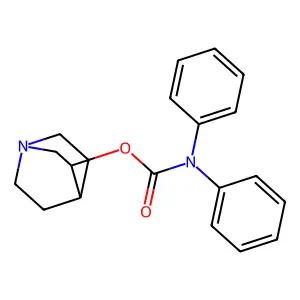 二苯基氨基甲酸3-奎宁环酯 structure