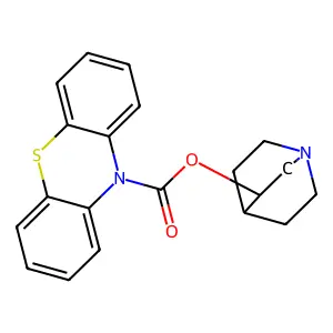 Phenothiazine-10-carboxylic acid, 3-quinuclidinyl ester structure