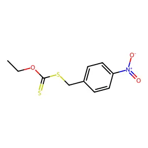 Ethoxy-[(4-nitrophenyl)methylsulfanyl]methanethione structure