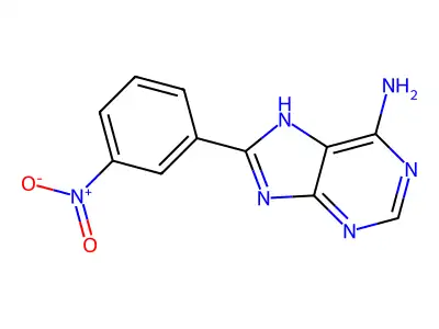 8-(3-nitrophenyl)-7H-purin-6-amine structure