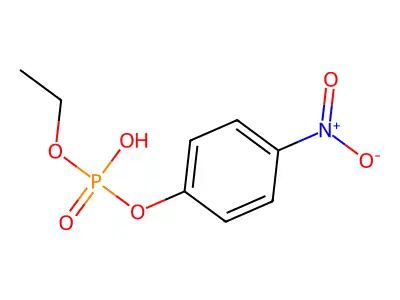 Phosphoric acid, monoethyl mono(4-nitrophenyl) ester structure