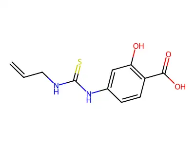 4-{[(Allylamino)carbonothioyl]amino}-2-hydroxybenzoic acid structure