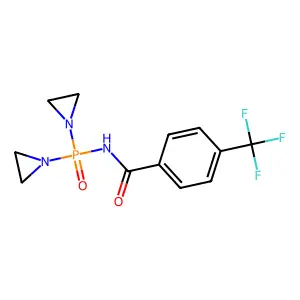 Benzamide, N-(bis(1-aziridinyl)phosphinyl)-p-trifluoromethyl- structure