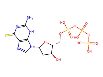 2'-Deoxy-6-thioguanosine 5'-triphosphate structure