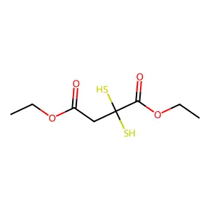 Diethyl dimercaptosuccinate structure