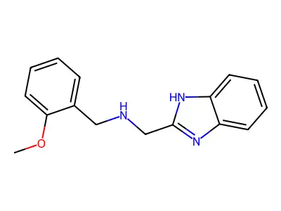 N-(1H-benzimidazol-2-ylmethyl)-1-(2-methoxyphenyl)methanamine structure