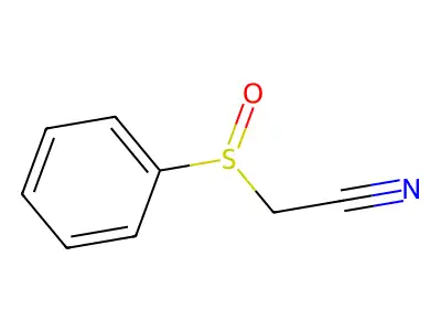 Acetonitrile, (phenylsulfinyl)- structure