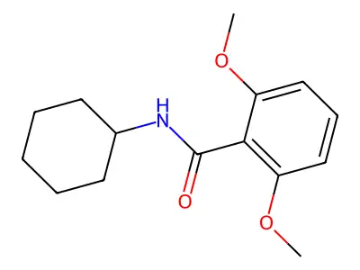 N-cyclohexyl-2,6-dimethoxybenzamide structure