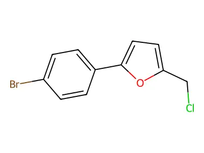 2-(4-Bromophenyl)-5-(chloromethyl)furan structure
