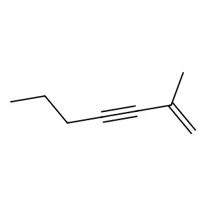 2-Methyl-1-hepten-3-yne structure