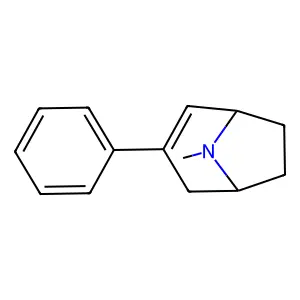8-Azabicyclo[3.2.1]oct-2-ene, 8-methyl-3-phenyl- structure