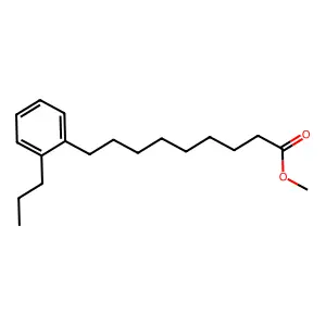 Methyl 9-(o-propylphenyl)nonanoate structure