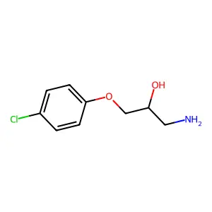 (2S)-1-amino-3-(4-chlorophenoxy)propan-2-ol structure