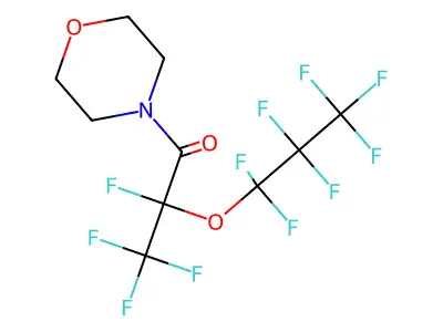 2,3,3,3-Tetrafluoro-2-(heptafluoropropoxy)-1-(morpholin-4-yl)propan-1-one structure
