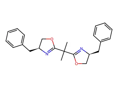 (R(R*,R*))-(+)-2,2'-(isopropylidenebis(4-benzyl-2-oxazoline) structure