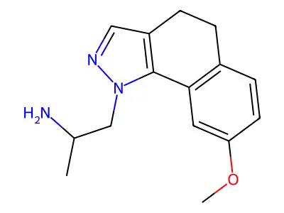 1H-Benz(g)indazole-1-ethanamine, 4,5-dihydro-8-methoxy-alpha-methyl- structure